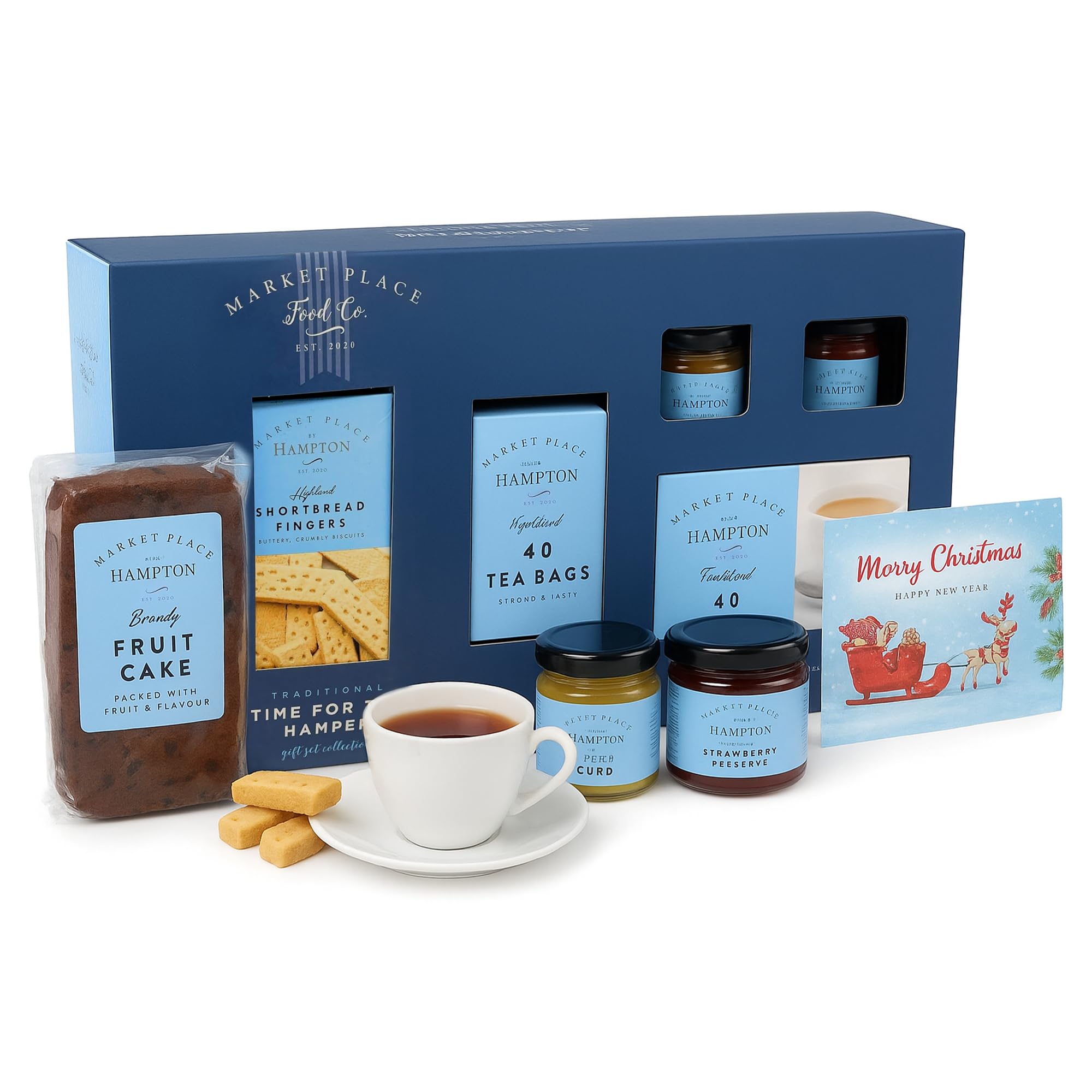 Tea & Biscuits Gift Set - Traditional Time For Tea Gift Hamper with ...