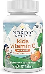 Nordic Naturals Kids Vitamin C Gummies - Tangy Tangerine - 60 Gummies - Vegan Vitamin C Supplement - Children’s Immunity and 