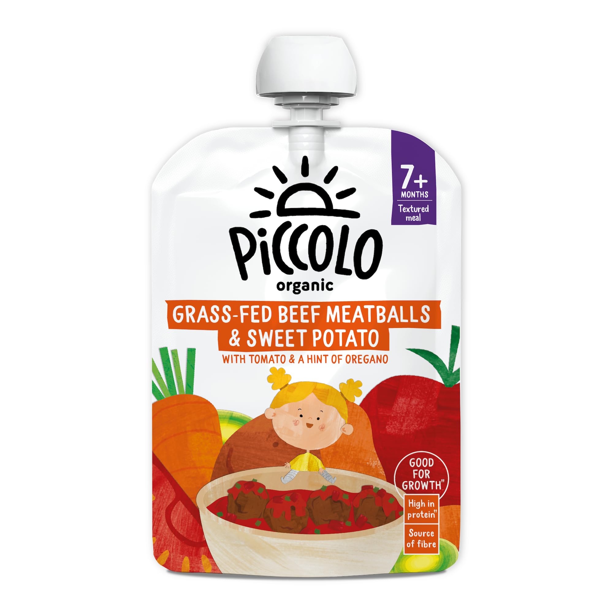 Piccolo Organic Sweet Potato & Beef Meatballs, 130g
