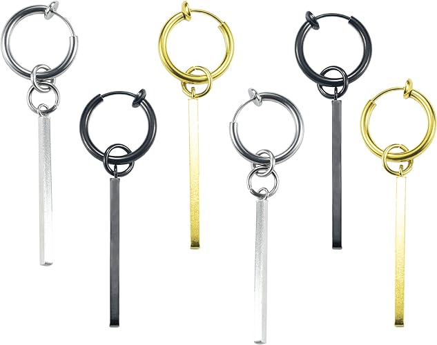 Amazon フェイクピアス イヤーカフ メンズ レディース スティック イヤリング フープ ステンレス 防弾少年団 Bts ユーロコハク イヤリング 通販