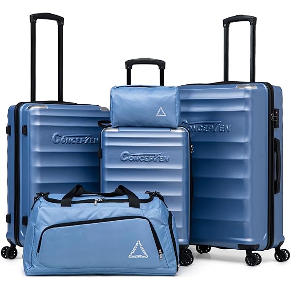 Amazon.com | Merax 4 Piece Luggage Set, ABS Hard Shell Lightweight
