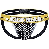 Mens Jockstrap for Men Underwear Mesh Breathable Athletic Supporter Thong G-String For Gym, Training, Running