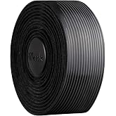 Fizik Vento Solocush Tacky,Gravel and Road Cycling bar Tape, Black, 2.7mm | Fizik Vento Solocush Tacky Microtex Bar Tape - Lightweight, Non-Slip Grip