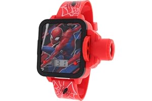 Spider-Man Projector LCD Watch - Red (SPD4754AC)