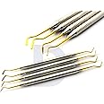 4Pcs Set Dental Light Weight Gold Titanium Coated Restorative Composite Amalgam Filling Instruments Scalers