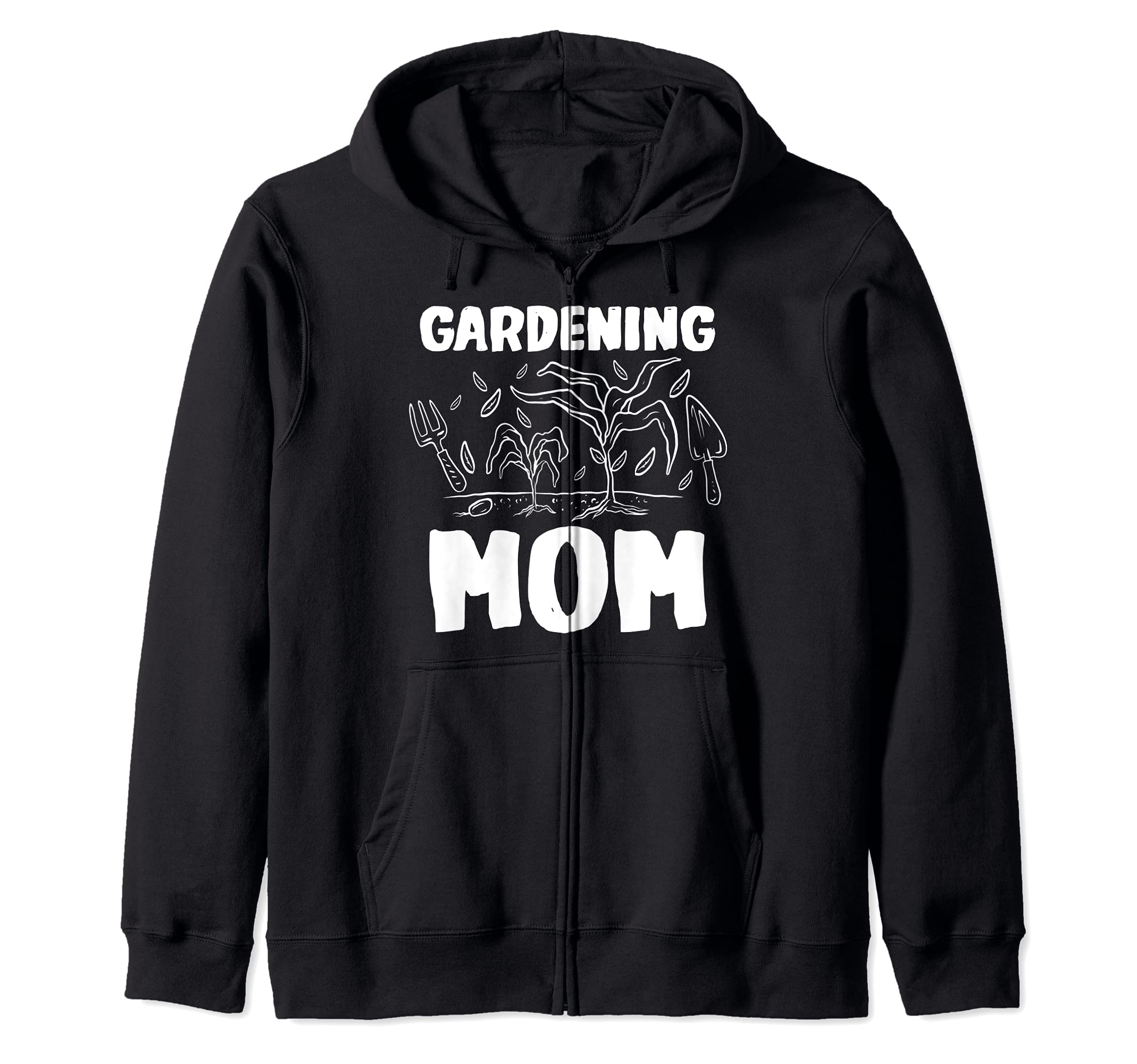 Gardening Mom, Cute Hobby Gardener Outfit for Mother Zip Hoodie