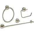 Grohe 40823EN1 Essentials Accessories Set Master 4-in-1, Brushed Nickel Infinity Finish