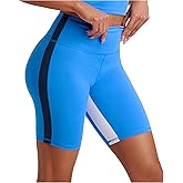 POPSUGAR PS Biker Shorts Women 8.5" Workout Shorts Women with Pockets High Waisted Yoga Running Gym Spandex Shorts