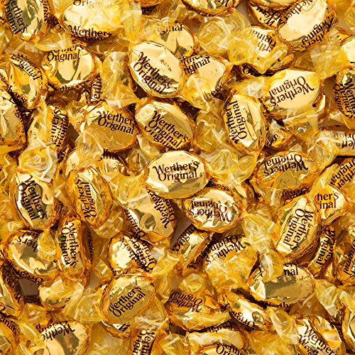 Bulk Werther's Original Hard Candies in Resealable Bomber Bag, Caramel Treats (6 lb Bag)