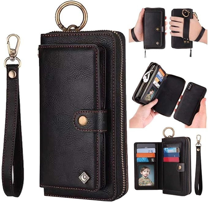 Amazon Com Iphone Xs Max Leather Flip Case Cover Iphone Xs Max