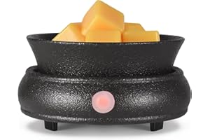 nawaza Ceramic Wax Warmer, Electric Wax Melt Warmer,3 in1 Home Fragrance Wax Burner, Scented Candle Wax melters as Gift for Women,mom and Grandma(Black)…