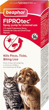 Beaphar FIPROtec Spray for Cats & Dogs 100ml Kills Fleas Ticks Lice