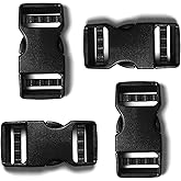 TXSN Hebilla de liberación lateral, doble ajustable, sin clips de costura, hebilla de liberación rápida de repuesto para corr