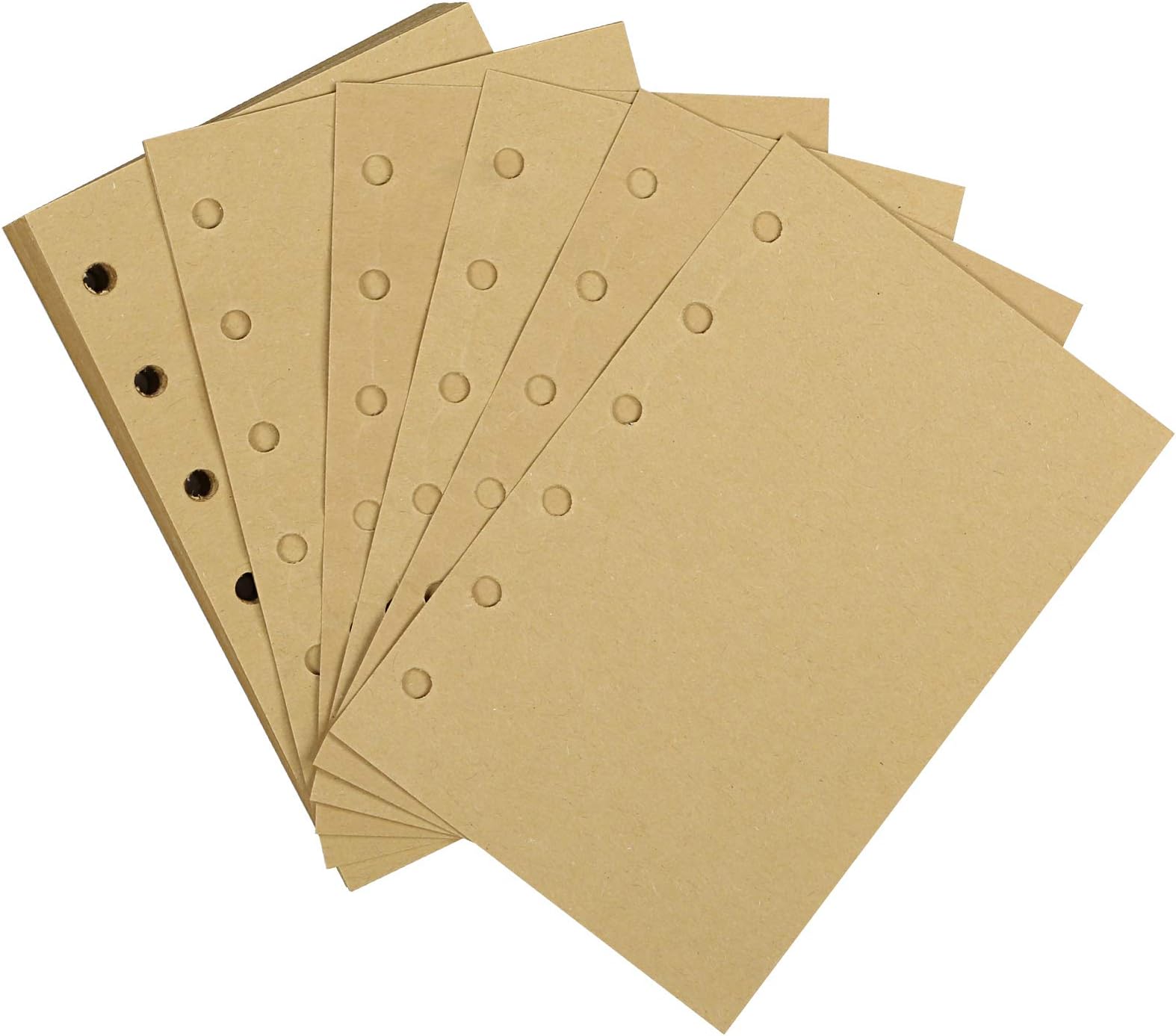 Kesoto Leather Journal Refills Notebook Refillable Paper for A7 Journal Traveler Notebook Inserts, 160 Pages, 5.9''x 3.9''