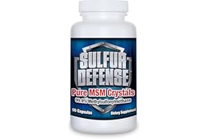 7 LIGHTS Sulfur Defense Opti-MSM 99.9% Pure MSM Powder Capsules, Made in USA, Organic Methylsulfonylmethane, Non-GMO, Gluten-Free, Immune System Booster, Soothes Joint Pain, Younger Skin, Hair, Nails, 90 caps
