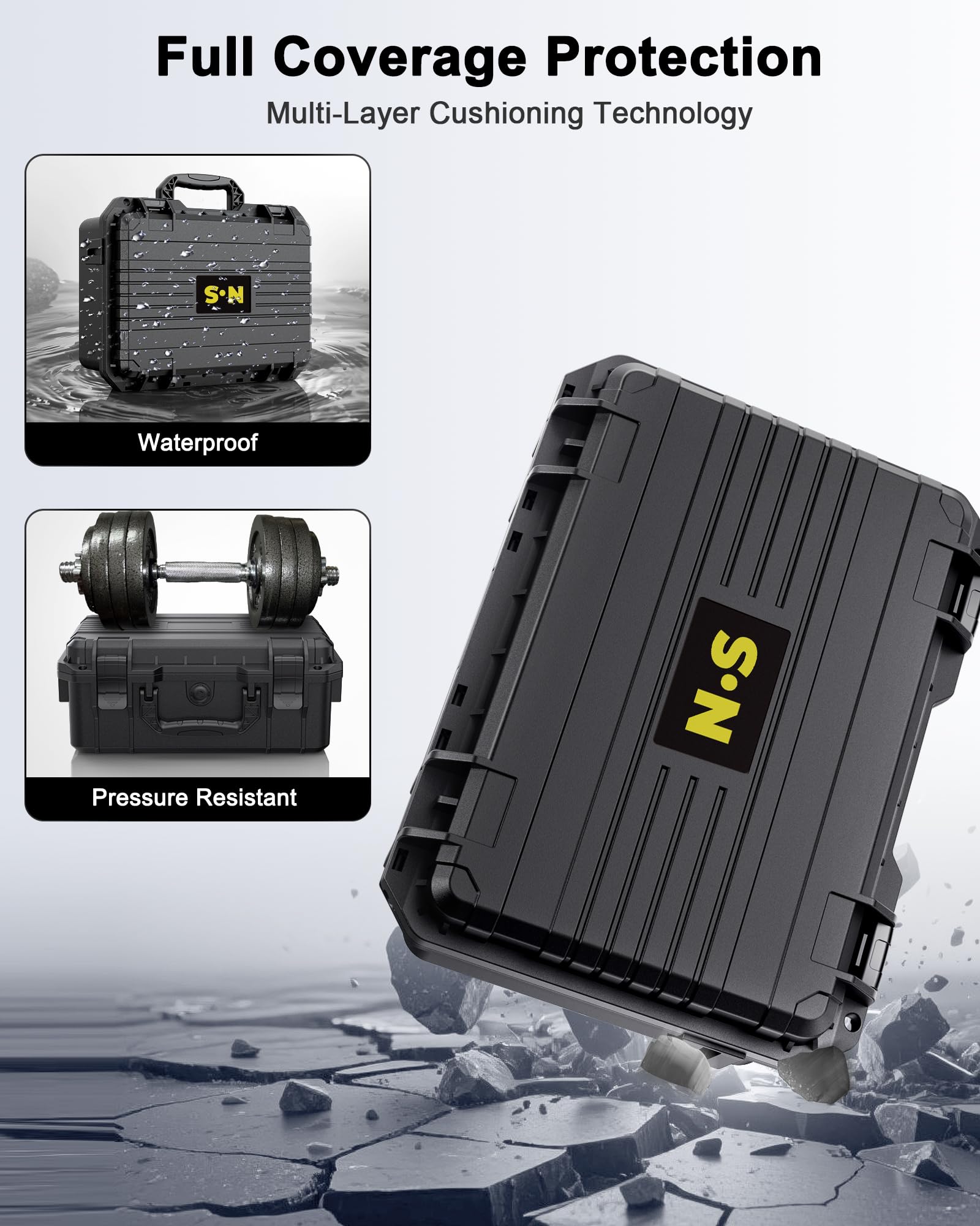 WAXITY[Superhart Harter Tasche für Nintendo Switch 2/Switch 1/Switch OLED Modell, All-in-One Tragetasche Hülle für Switch 2 Konsole und Pro Controller, Große Schutzhülle Case für Dock und Zubehör 4