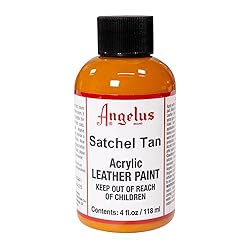 Angelus Acrylic Leather Paint, 6 oz., Satchel Tan