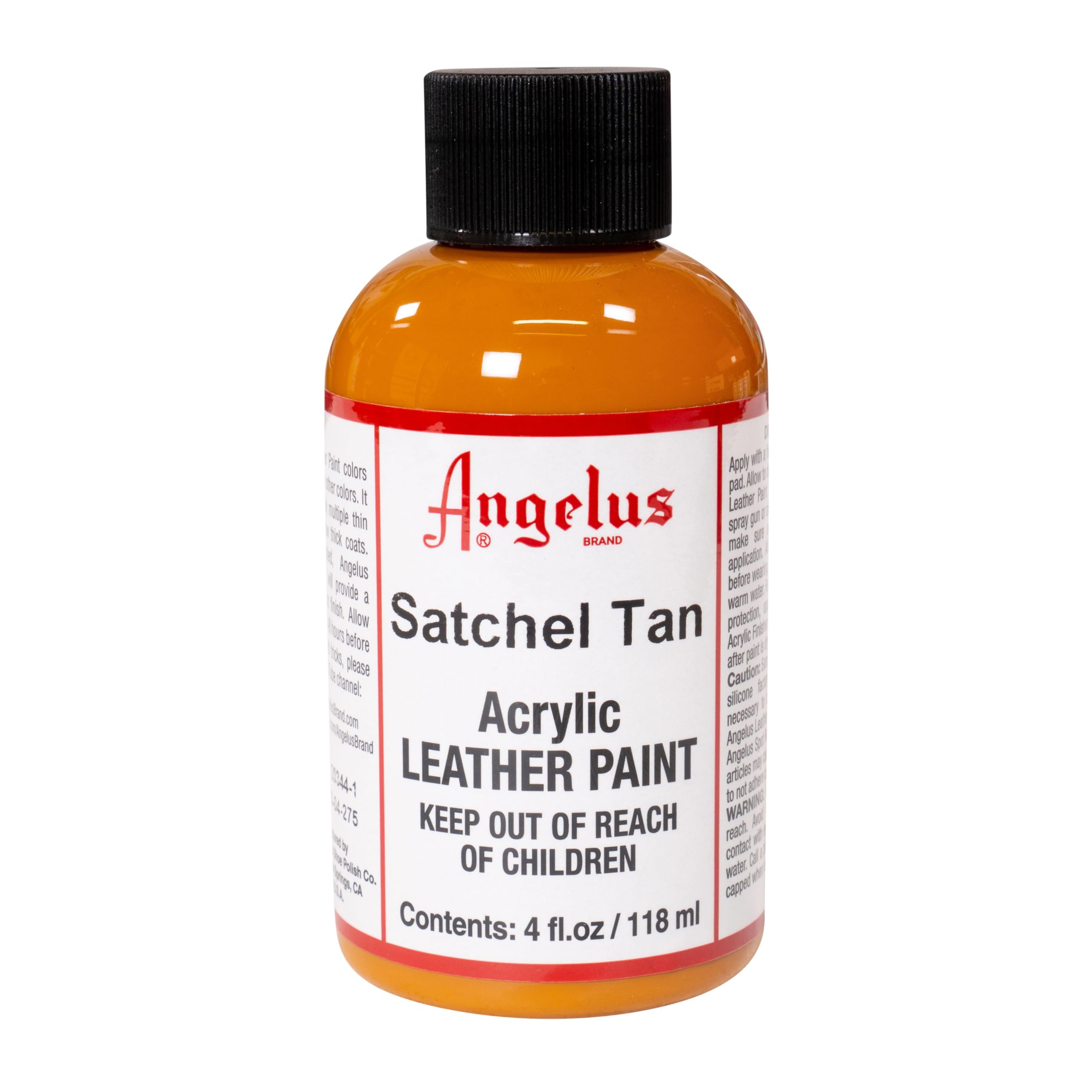 Angelus Acrylic Leather Paint, 6 oz., Satchel Tan