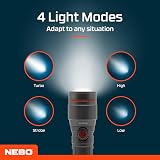 NEBO 450 Flex Rechargeable Flashlight Torch Camping Hiking Survival 450 Lumens view 7
