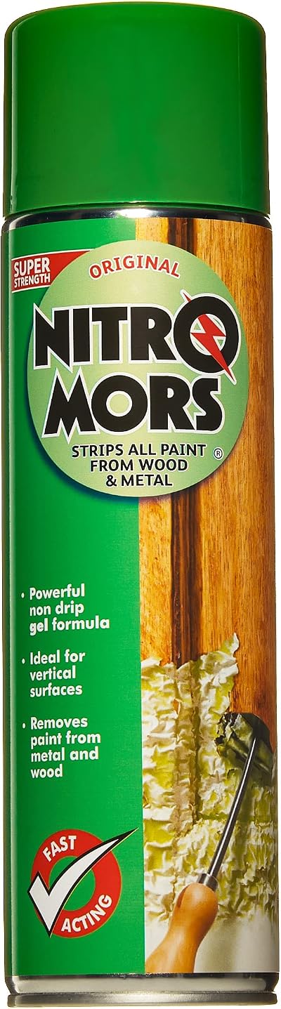 Nitromors Original Aerosol Paint Stripper 500 ml for Wood Metal Concrete