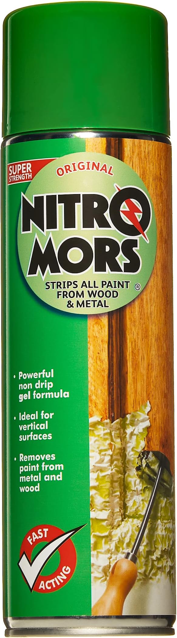 Nitromors Original Aerosol Paint Stripper 500 ml for Wood Metal Concrete