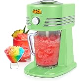 Nostalgia Taco Tuesday Frozen Drink Maker and Margarita Machine for Home - 40-Ounce Slushy Maker with Stainless Steel Flow Spout - Easy to Clean and Double Insulated - Lime Green