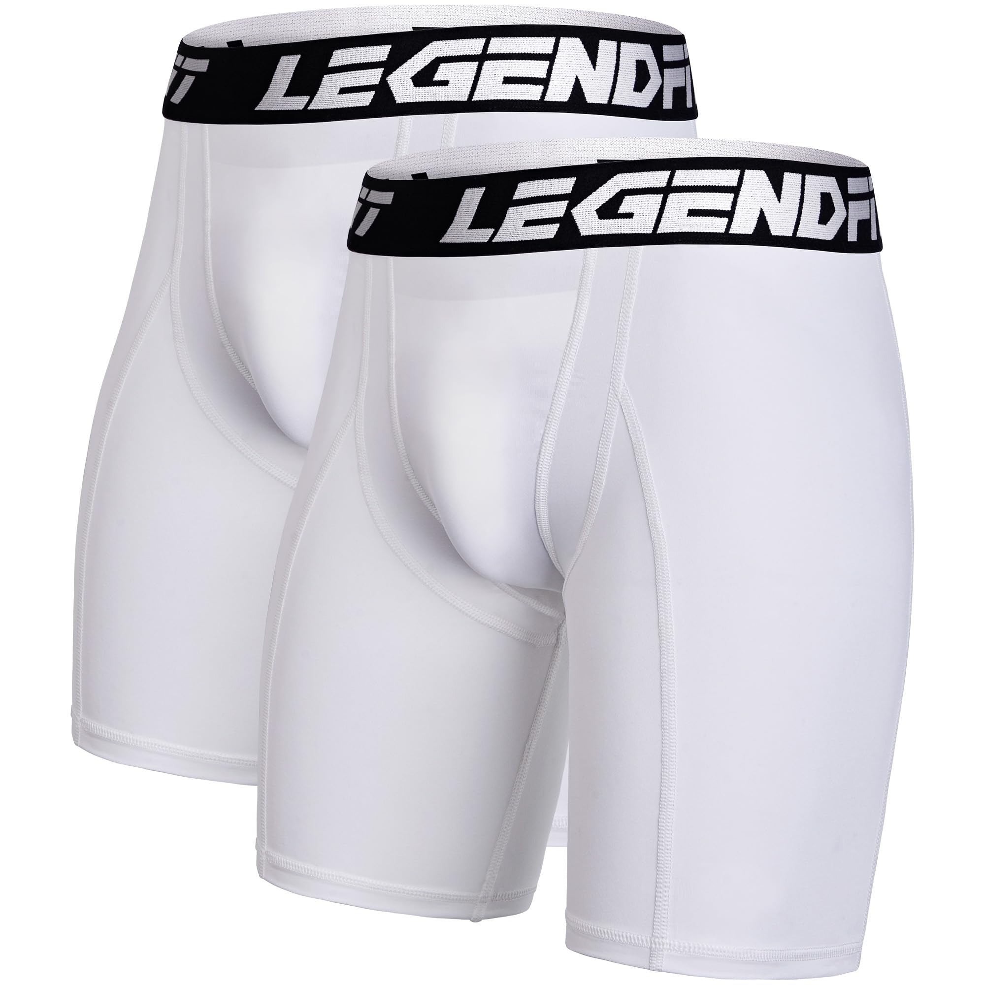 Photo 1 of Legendfit Youth Boys Baseball Compression Underwear w/Cup Pocket(NO Cup) Protective Athletic Shorts Football - 2Pack