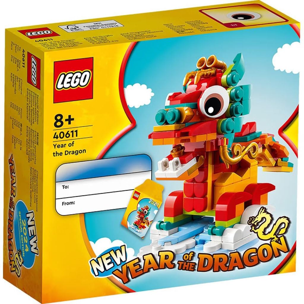 LEGO 40611 Year of the Dragon Lunar New Year 2024 Limited Edition 8+ 214 Pieces