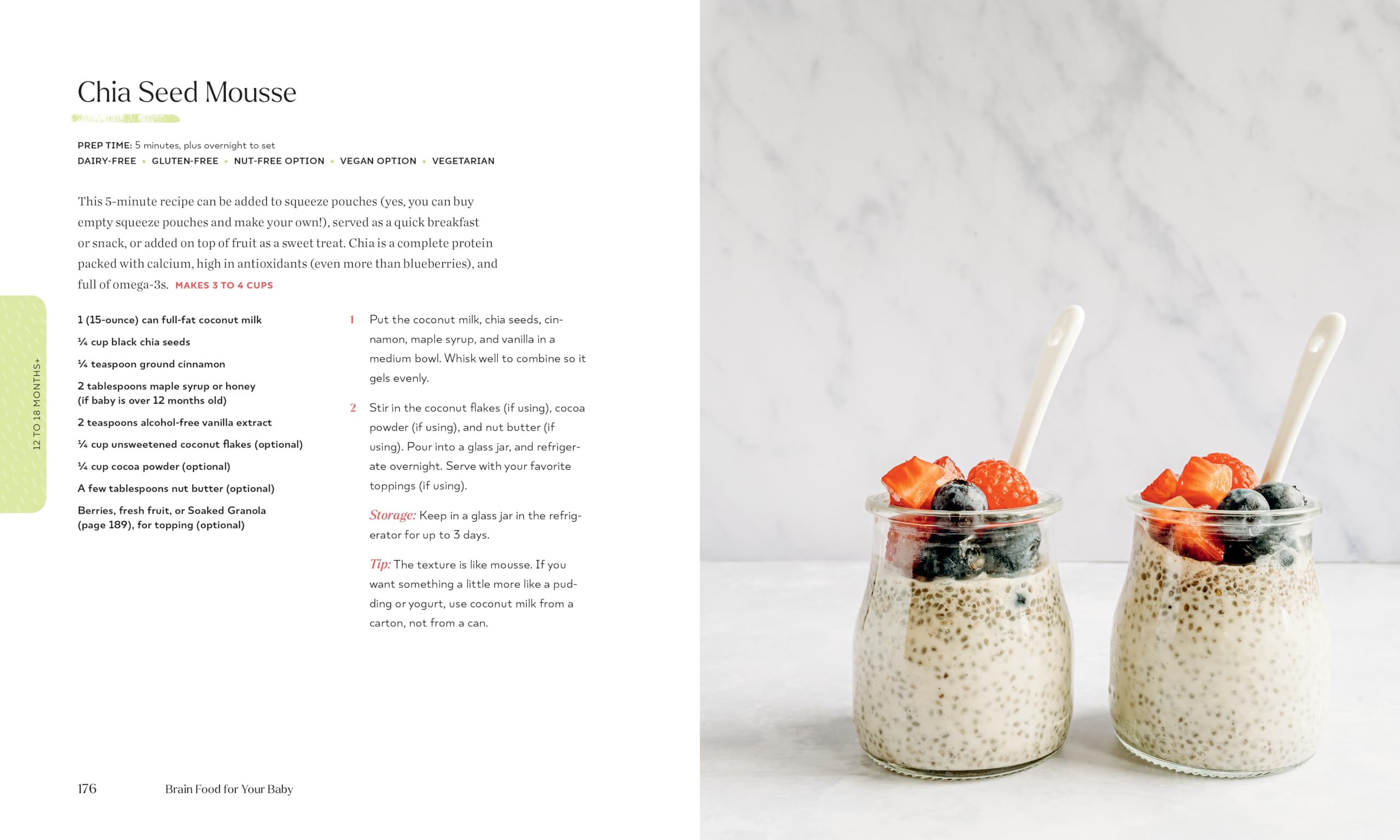 Brain Food for Your Baby: An Organic Baby Food Cookbook and Nutrition Guide for Gut Health (Every Age & Stage)