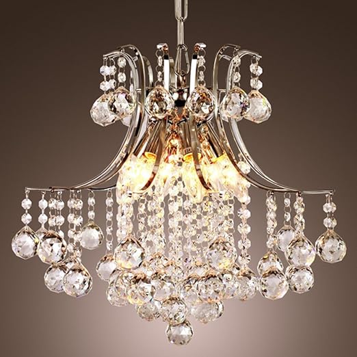 Glighone Crystal Chandelier European Style Pendent Ceiling Light