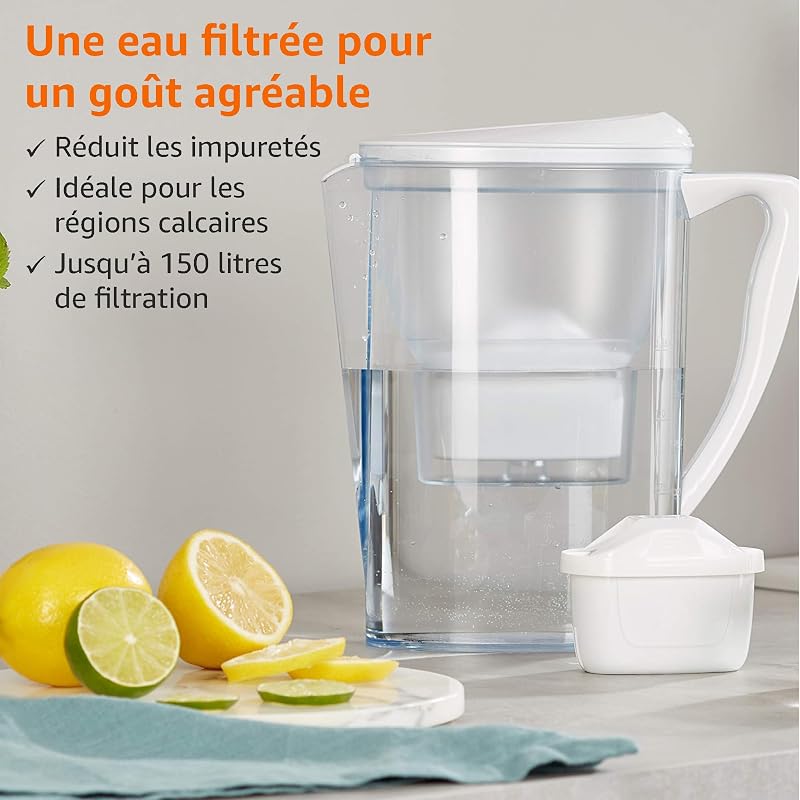 Pack de 3 cartouches filtrantes, compatibles avec toutes les carafes actuelles BRITA y compris les carafes Perfect Fit