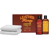 Leather Honey Complete Leather Care Kit &ndash; Non-Toxic, Made in USA | Trusted Since 1968. Complete Kit Includes Cleaner, Conditioner and Cloths. Clean &amp; Restore Couches, Car Seats, Jackets &amp; Bags