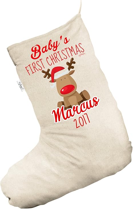 personalised first christmas stocking