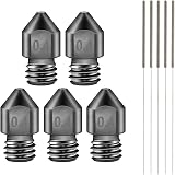 SIMAX3D 5PCS MK8 Hardened Steel Nozzles 0.4mm + Cleaning Kit for Ender 3/5