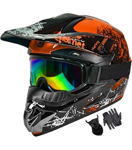 Casque Cross Airoh Wraaap Feel Orange Mat Taille L