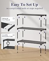Kitsure Premium Non-Woven Shoe Rack 63 x 30 x 39 cm Black view 8