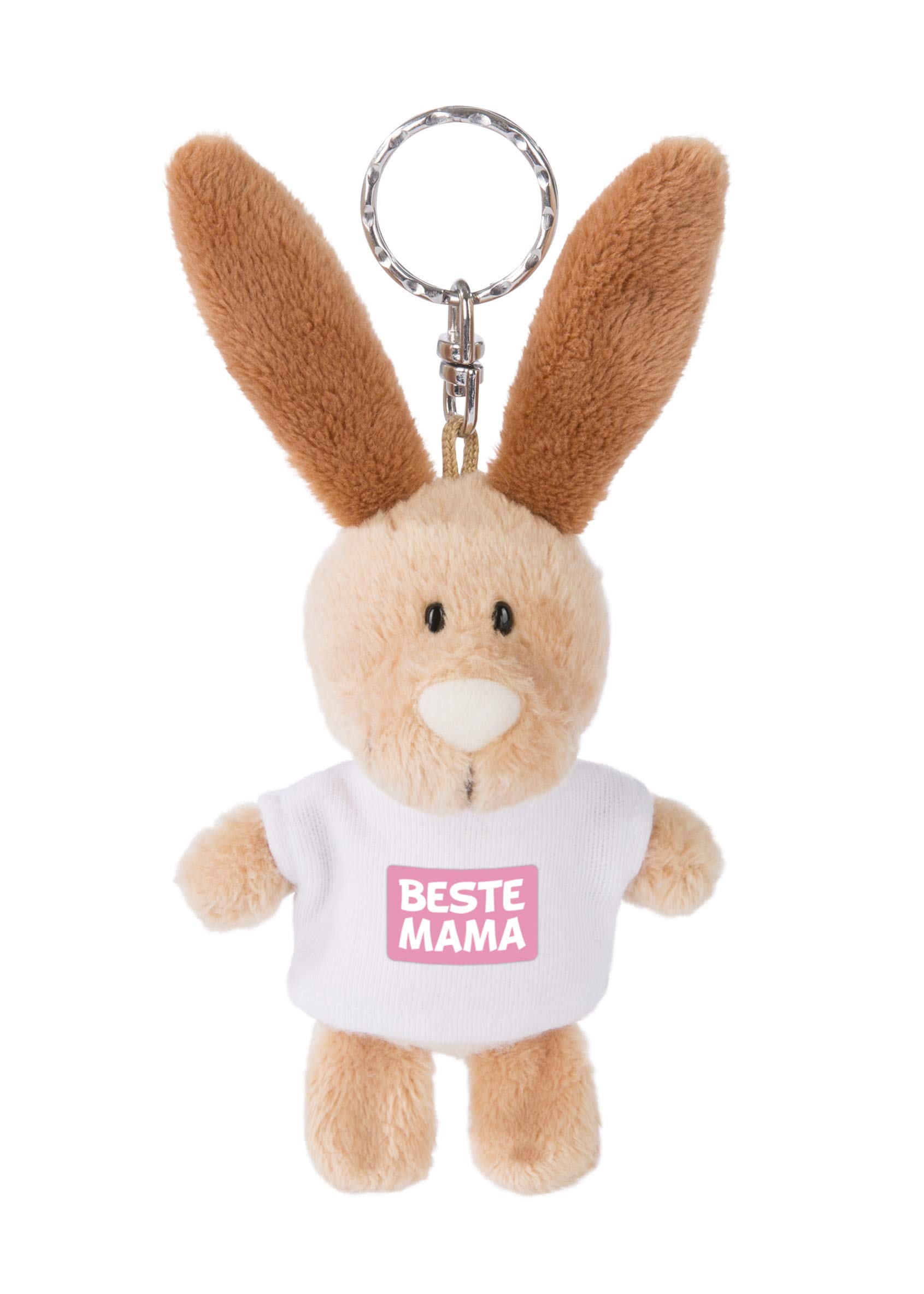 NICI 44700 Keyring Rabbit with T-Shirt Best Mum 10 cm