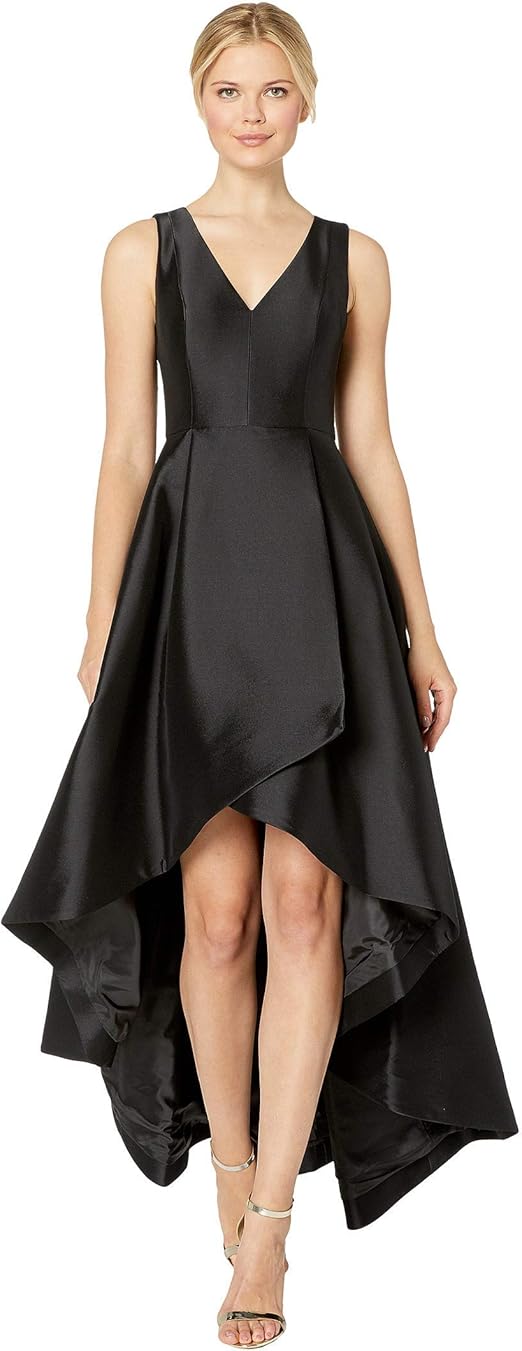 Calvin Klein Womens Sleeveless VNeck High Low Gown with Back Zipper