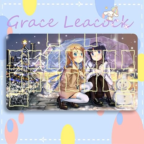 Amazon Graceleacock カードゲームプレイマット 遊戯王 プレイマット 俺の妹がこんなに可愛いわけがない ごこう るり Tcg万能 収納ケース付き アニメ 萌え カード枠あり 60cm 35cm 0 3cm トレカ 通販