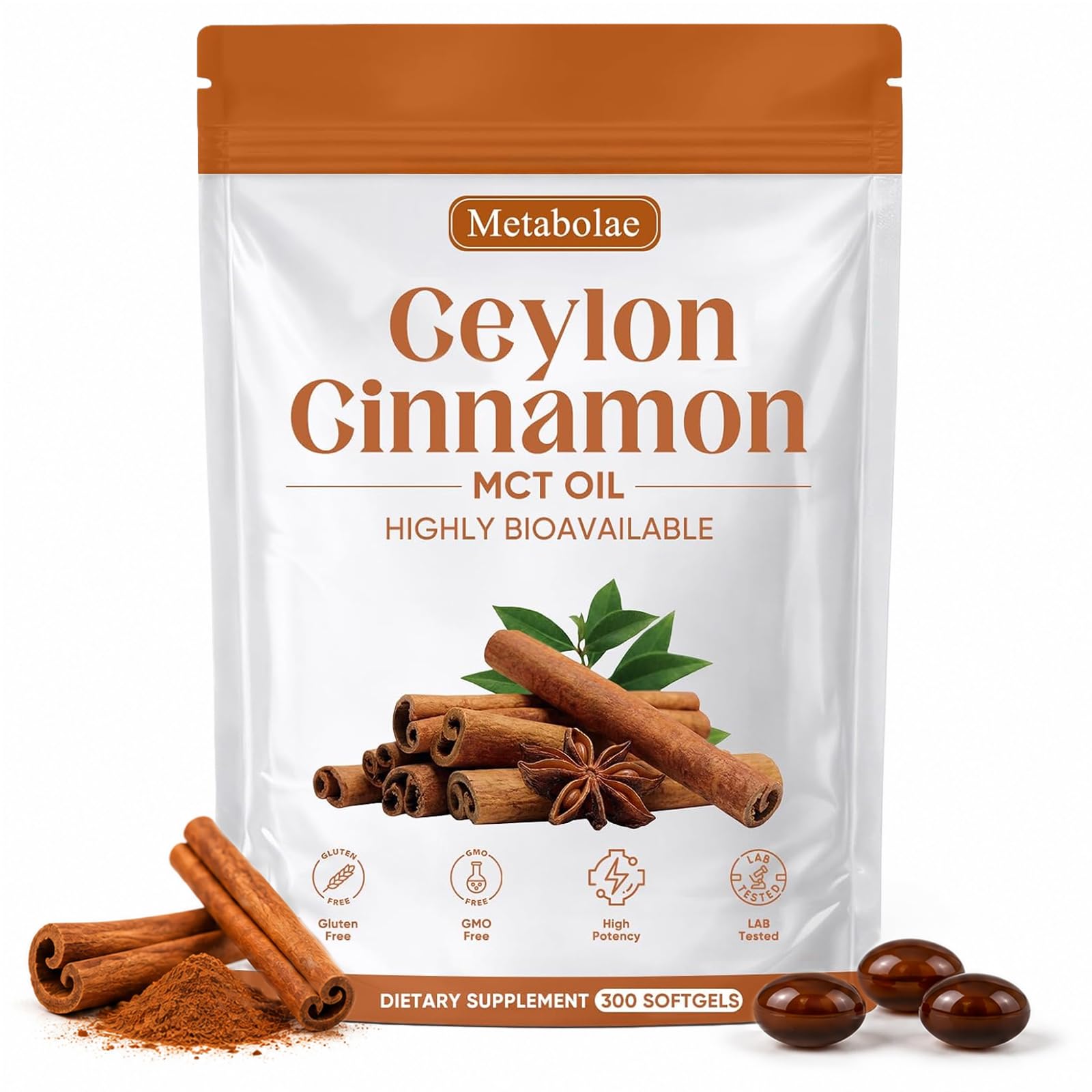 Ceylon Cinnamon SoftGels with MCT Oil
