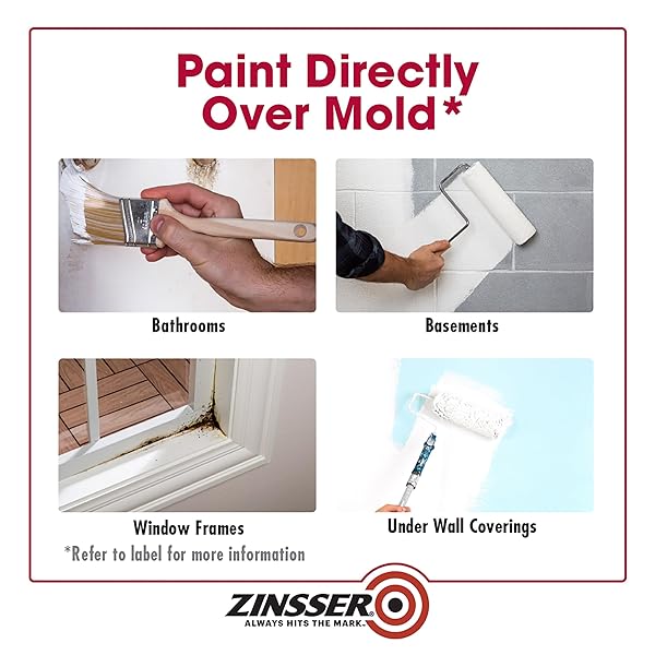 QT ZINSSER 276087 WHITE MOLD KILLING PRIMER WATER-BASED MOLD KILLING PRIMER