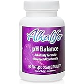 Alkalife pH Balance Pills | The First Patented Alkaline Sodium & Potassium Bicarbonate Supplement | Neutralize Acid, Balance pH, Immune Support, Peak Performance, Detox – 90 Tablets