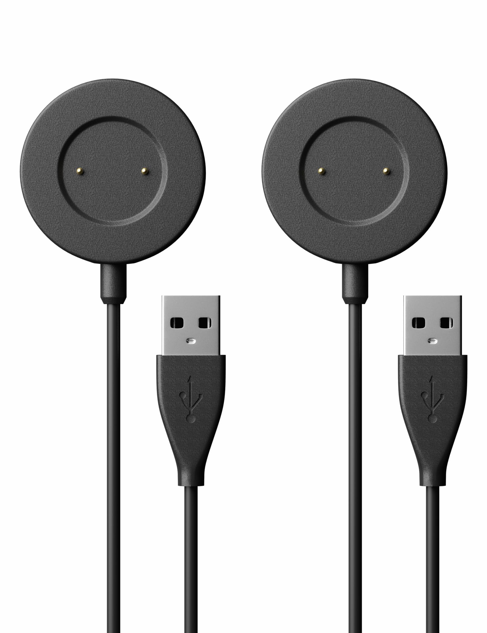 Sinoacc Charger for Huawei Watch GT Classic Sport, GT2, GT 2e, Honor Watch Magic Magic 2, Honor Watch Dream, Honor Watch GS Pro - 100cm USB Charger Dock(2-Pack, Black)