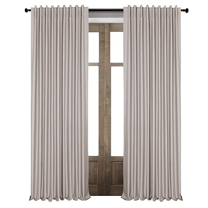 Amazon Com Lantime Thermal Blackout Curtains Rod Pocket Back