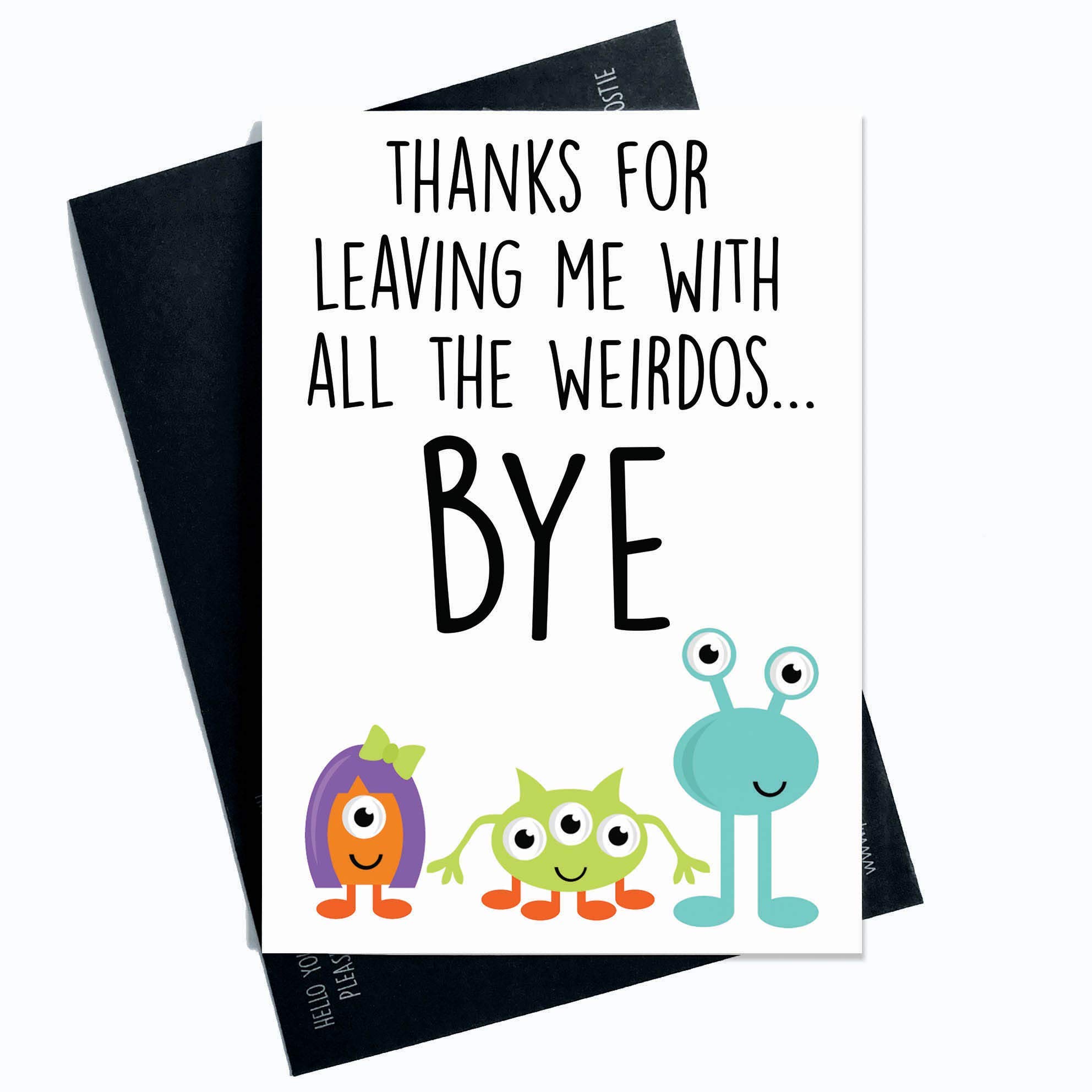Funny New Job Card, Coworker Leaving, Good Luck, Congrats New Job Colleague Leaving Goodbye Leaving Job Funny Card Joke, Banter Office PC405