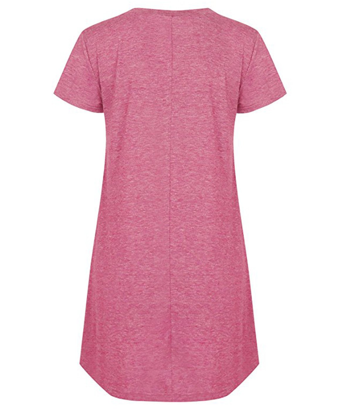 Rdfmy Women\'s Lace Short Sleeve Tops Casual Round Neck Top Blouses Pink XXL