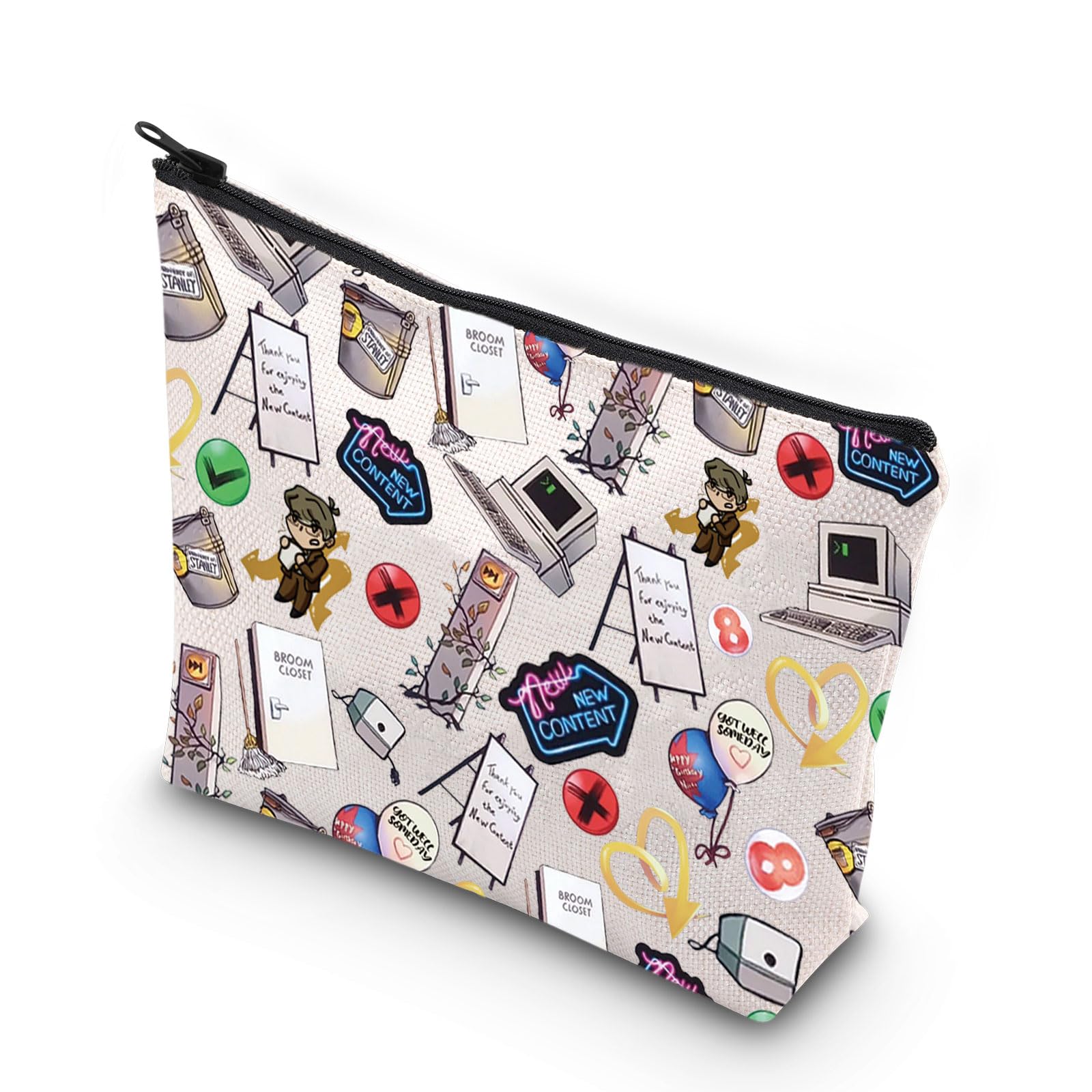 Video Game Makeup Bag Adventure Line Question Mark Gifts Reassurance Bucket Gifts Video Game Zipper Bag (Broom Closet UK)