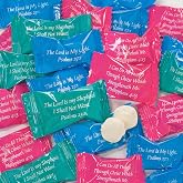 Fun Express Bible Verse Butter Mints Bulk 108 Count | Individually Wrapped Premium Soft Buttermints, Church Events &amp; Sunday School, Christian Gifts, Made in USA
