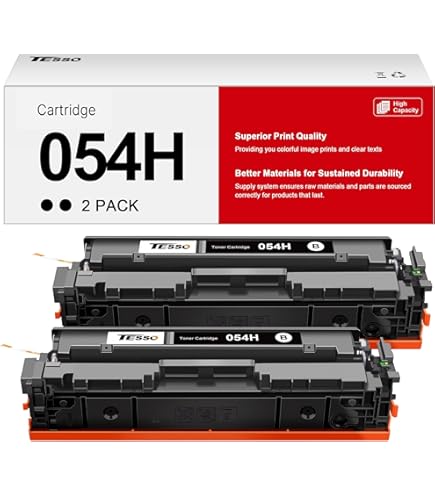 Conjunto de cartuchos de toner preto 054H 054: 2 pacotes de