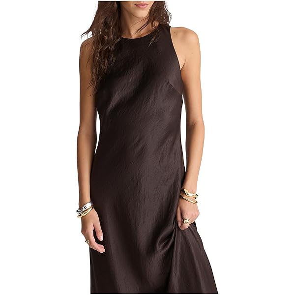 fitted lace wedding dress Vince Women's Chiffon-Layered Satin Slip Dress main image 0